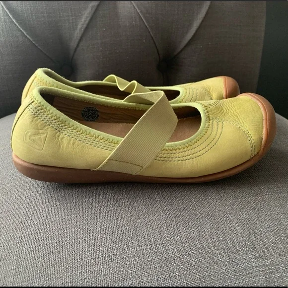 Keen Shoes Keen Womens Green Leather Mary Jane Shoes Sz
